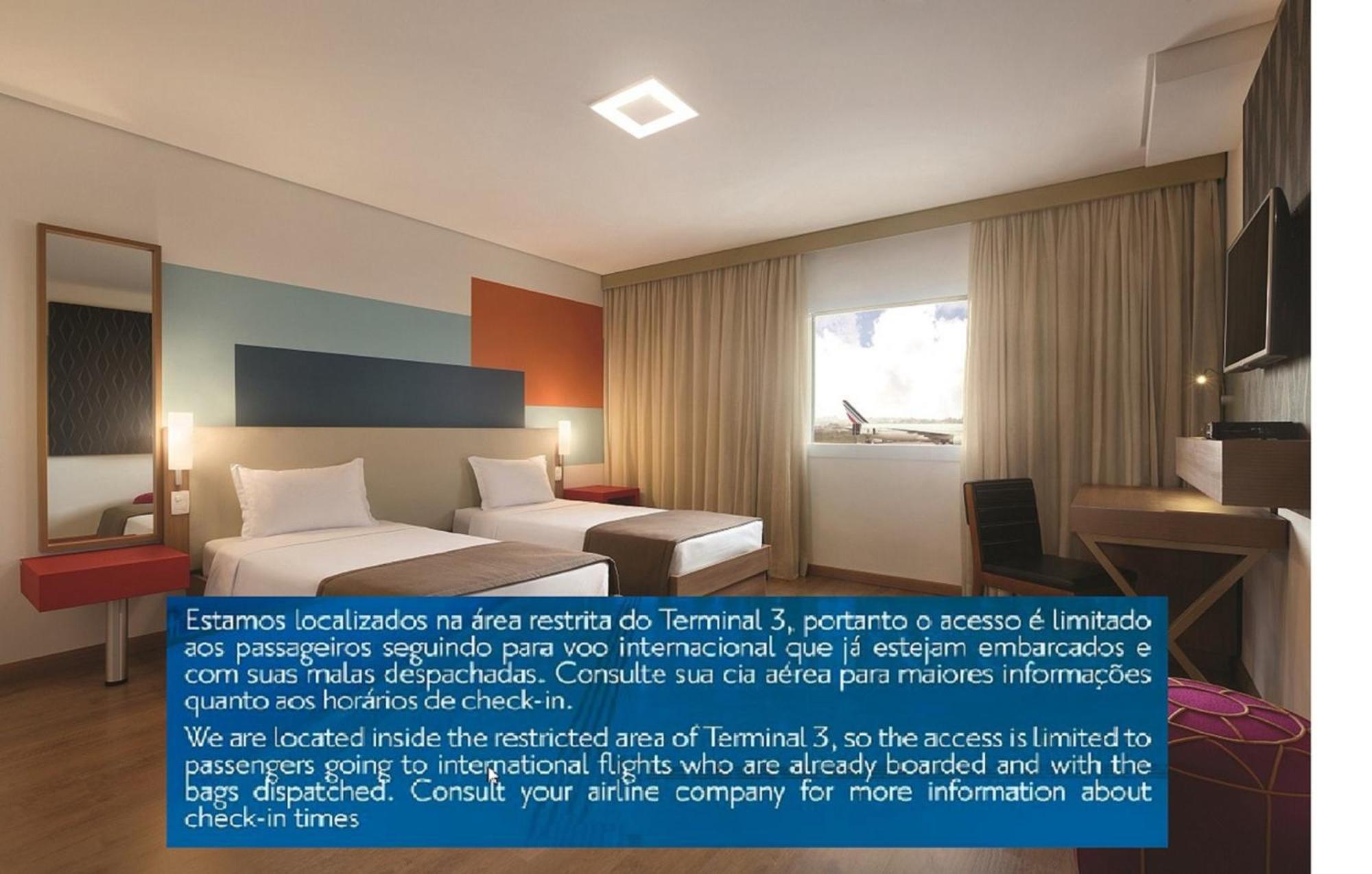 Tryp By Wyndham Sao Paulo Airport - Hotel De Transito Terminal 3 -Lado Ar - Area Restrita A Passageiros Ja Embarcados - Piso 1 Guarulhos Exterior foto