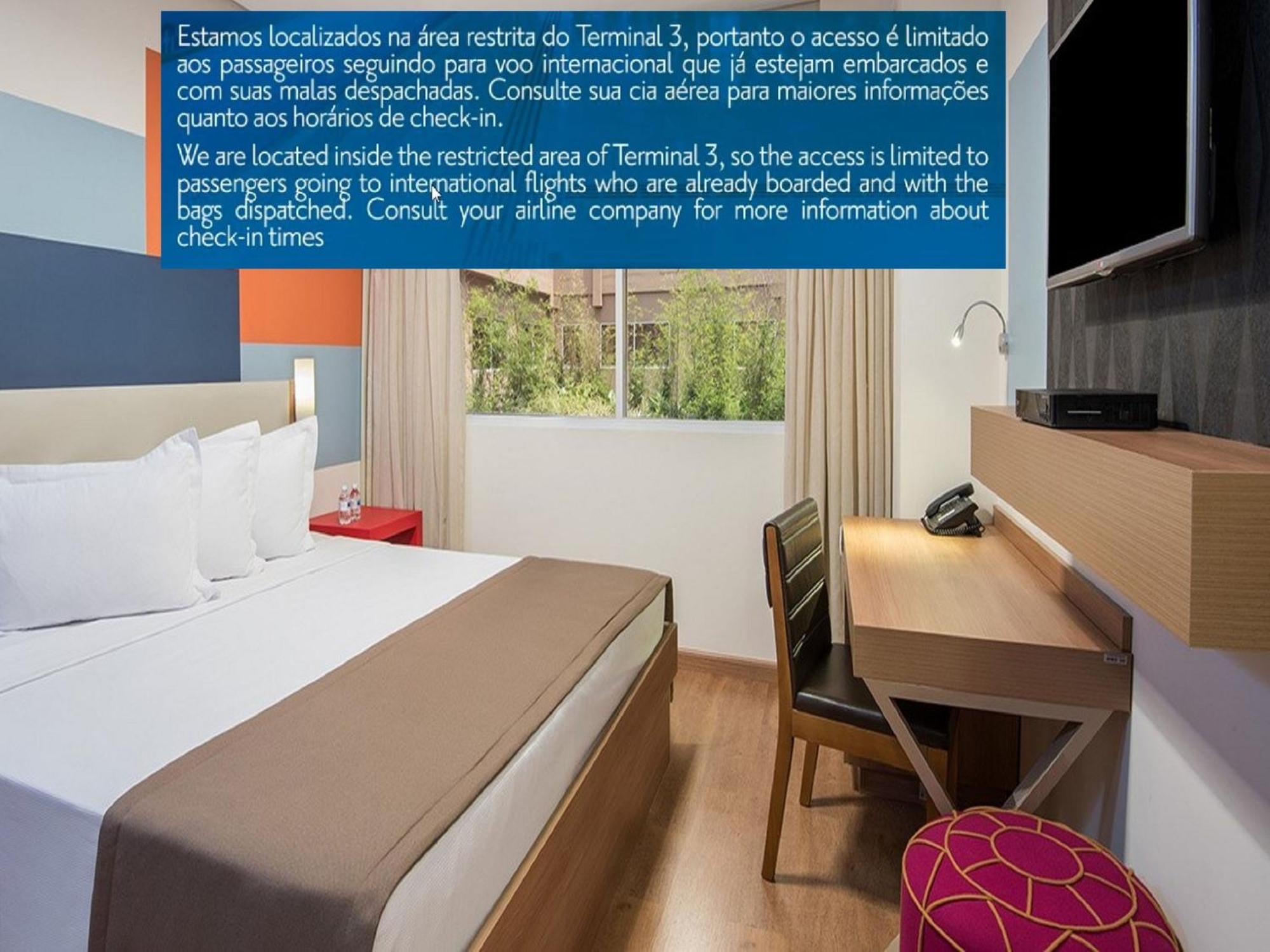 Tryp By Wyndham Sao Paulo Airport - Hotel De Transito Terminal 3 -Lado Ar - Area Restrita A Passageiros Ja Embarcados - Piso 1 Guarulhos Exterior foto