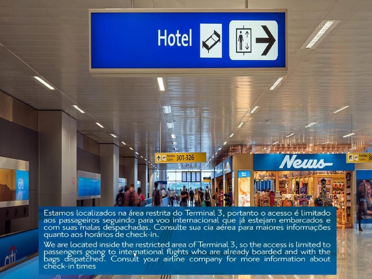 Tryp By Wyndham Sao Paulo Airport - Hotel De Transito Terminal 3 -Lado Ar - Area Restrita A Passageiros Ja Embarcados - Piso 1 Guarulhos Exterior foto